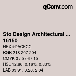 Color code: Sto Design Architectural Colours - 16150 | qconv.com