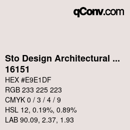 Código de color: Sto Design Architectural Colours - 16151 | qconv.com