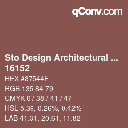 Código de color: Sto Design Architectural Colours - 16152 | qconv.com