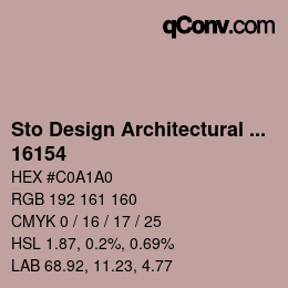 Farbcode: Sto Design Architectural Colours - 16154 | qconv.com