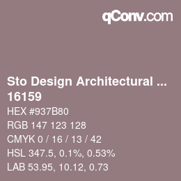Code couleur: Sto Design Architectural Colours - 16159 | qconv.com