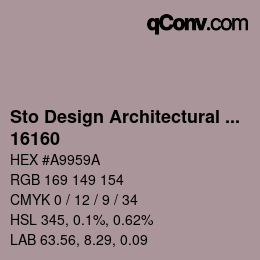 Farbcode: Sto Design Architectural Colours - 16160 | qconv.com