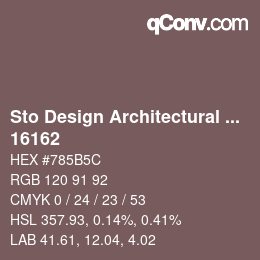 Código de color: Sto Design Architectural Colours - 16162 | qconv.com