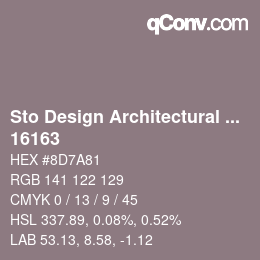 Código de color: Sto Design Architectural Colours - 16163 | qconv.com