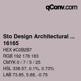 Code couleur: Sto Design Architectural Colours - 16165 | qconv.com