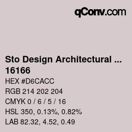 Color code: Sto Design Architectural Colours - 16166 | qconv.com