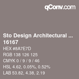 Farbcode: Sto Design Architectural Colours - 16167 | qconv.com
