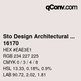 カラーコード: Sto Design Architectural Colours - 16170 | qconv.com