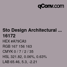 Farbcode: Sto Design Architectural Colours - 16172 | qconv.com