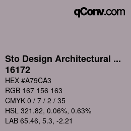 Code couleur: Sto Design Architectural Colours - 16172 | qconv.com
