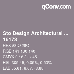カラーコード: Sto Design Architectural Colours - 16173 | qconv.com