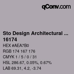 Farbcode: Sto Design Architectural Colours - 16174 | qconv.com