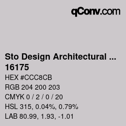 Código de color: Sto Design Architectural Colours - 16175 | qconv.com