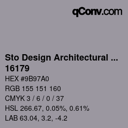 Color code: Sto Design Architectural Colours - 16179 | qconv.com