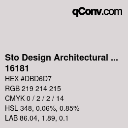 Farbcode: Sto Design Architectural Colours - 16181 | qconv.com