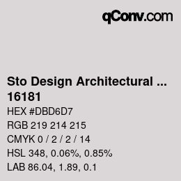 Código de color: Sto Design Architectural Colours - 16181 | qconv.com