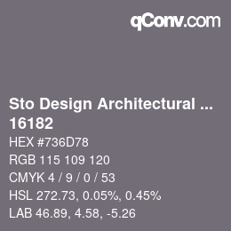 Código de color: Sto Design Architectural Colours - 16182 | qconv.com
