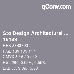 Código de color: Sto Design Architectural Colours - 16183 | qconv.com