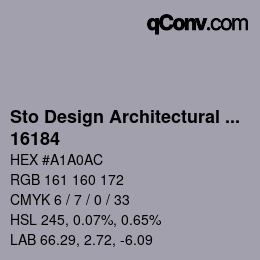 Código de color: Sto Design Architectural Colours - 16184 | qconv.com