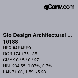 Código de color: Sto Design Architectural Colours - 16188 | qconv.com