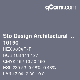 Code couleur: Sto Design Architectural Colours - 16190 | qconv.com