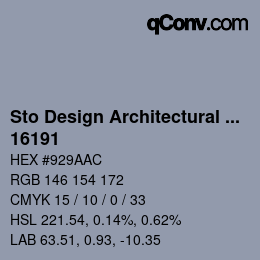 Code couleur: Sto Design Architectural Colours - 16191 | qconv.com