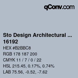 Código de color: Sto Design Architectural Colours - 16192 | qconv.com