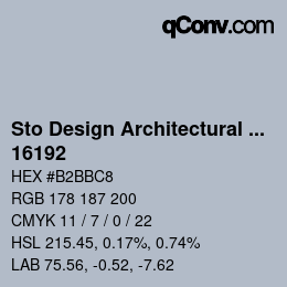 カラーコード: Sto Design Architectural Colours - 16192 | qconv.com