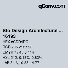 カラーコード: Sto Design Architectural Colours - 16193 | qconv.com