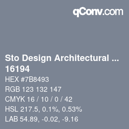 Code couleur: Sto Design Architectural Colours - 16194 | qconv.com