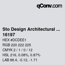 Farbcode: Sto Design Architectural Colours - 16197 | qconv.com