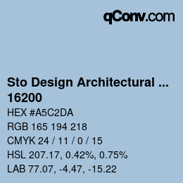 Farbcode: Sto Design Architectural Colours - 16200 | qconv.com