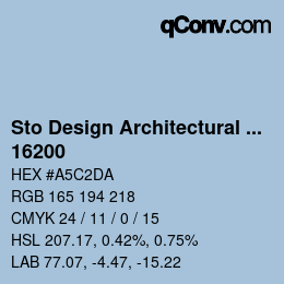 Código de color: Sto Design Architectural Colours - 16200 | qconv.com