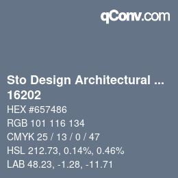 Código de color: Sto Design Architectural Colours - 16202 | qconv.com