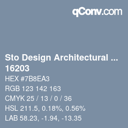 Código de color: Sto Design Architectural Colours - 16203 | qconv.com