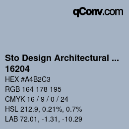 Código de color: Sto Design Architectural Colours - 16204 | qconv.com