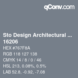 Color code: Sto Design Architectural Colours - 16206 | qconv.com