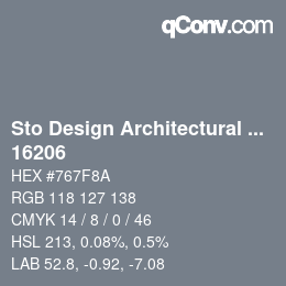 Código de color: Sto Design Architectural Colours - 16206 | qconv.com