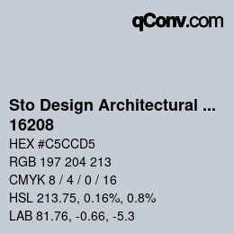 Farbcode: Sto Design Architectural Colours - 16208 | qconv.com