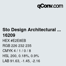 Farbcode: Sto Design Architectural Colours - 16209 | qconv.com