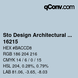 Code couleur: Sto Design Architectural Colours - 16215 | qconv.com