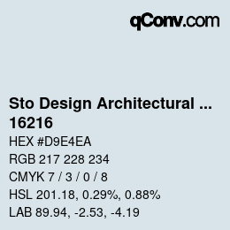 Código de color: Sto Design Architectural Colours - 16216 | qconv.com