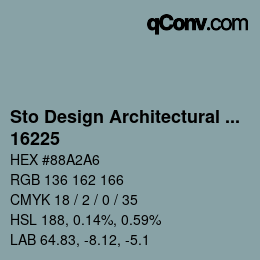 Código de color: Sto Design Architectural Colours - 16225 | qconv.com