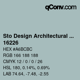 Farbcode: Sto Design Architectural Colours - 16226 | qconv.com