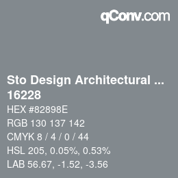 Código de color: Sto Design Architectural Colours - 16228 | qconv.com