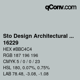 Code couleur: Sto Design Architectural Colours - 16229 | qconv.com