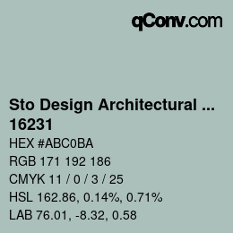 Farbcode: Sto Design Architectural Colours - 16231 | qconv.com