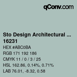 Code couleur: Sto Design Architectural Colours - 16231 | qconv.com