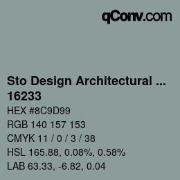 カラーコード: Sto Design Architectural Colours - 16233 | qconv.com