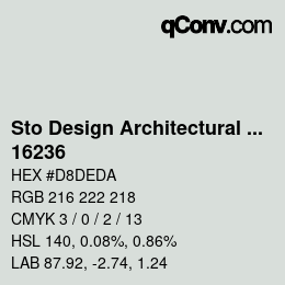 Código de color: Sto Design Architectural Colours - 16236 | qconv.com